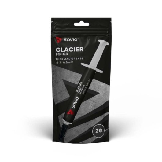 Savio Glacier TG-03 2g Pasta Térmica de Alta Condutividade 13.5W/m·K