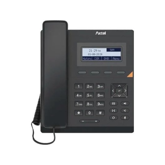 Teléfono IP Axtel AX-200 POE 1 Línea HD Sound Pantalla LCD 1000 Entradas Negro