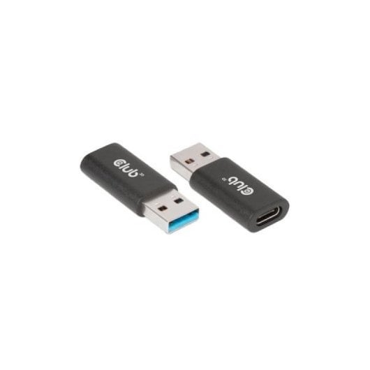 Adaptador USB-A 3.2 Gen1 para USB-C Club 3D CAC-1525 5 Gbps Preto Plug and Play