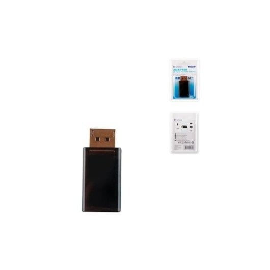 Adaptador DisplayPort a HDMI UNICO AD1762 Negro 1 Puerto ABS/PVC