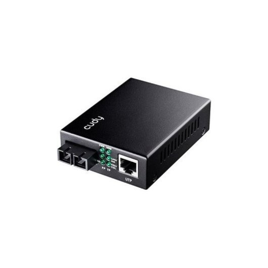 Conversor Cudy MC100SA-20 10/100M 1310nm Monomodo SC 20km Plug and Play Negro