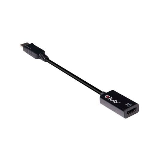 Adaptador DisplayPort 1.4 a HDMI 2.0b Club3D CAC-1080 4K 60Hz HDR Macho/Hembra Negro