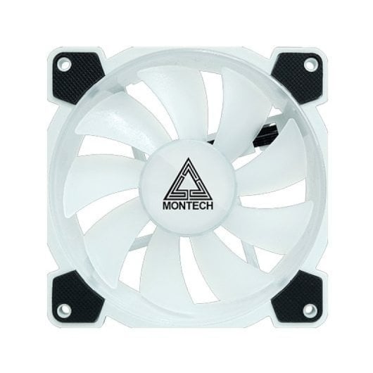 Refrigeración Aire Montech 120mm AX120 PWM ARGB Negro Pack 3 Unidades 25mm 3pin
