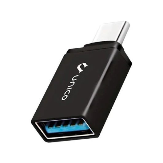 Adaptador UNICO AD1263 USB-C a USB-A 3.0 Macho/Hembra Negro compacto