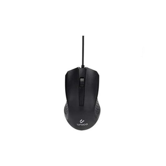 Ratón Unico Plus con cable 1200 DPI ABS programable rueda desplazamiento 1.35m negro