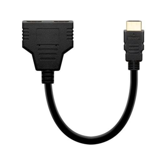 Divisor HDMI Savio AK-77 2 Salidas 1080p 60Hz Plug & Play Negro 30cm