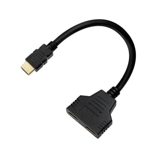 Divisor HDMI Savio AK-77 2 Salidas 1080p 60Hz Plug & Play Negro 30cm