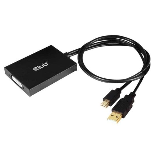 Adapter Club 3D CAC-1130 Mini DisplayPort USB-A zu DVI Dual Link 0,6m Schwarz