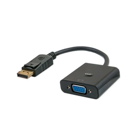 Adaptador DisplayPort Savio SAVKABELCL-90 a VGA 20cm 1080p Macho/Hembra Negro