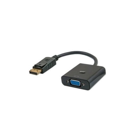 Adaptador DisplayPort Savio SAVKABELCL-90 a VGA 20cm 1080p Macho/Hembra Negro