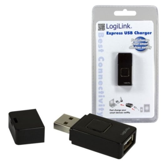LogiLink AA0045 Universal USB Ladegerät 5V 2.1A Schwarz Kompakt