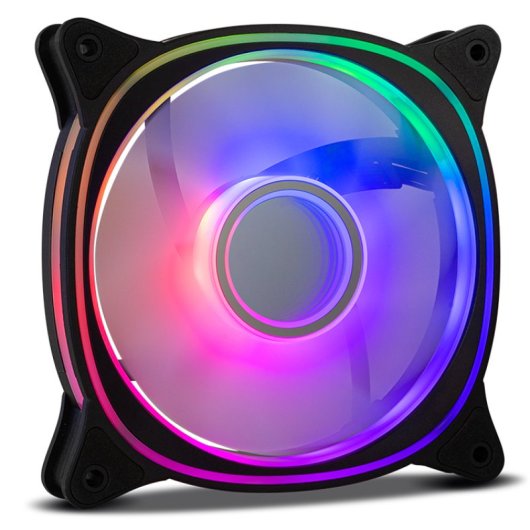 NOX ARGB 5V 120mm Hummer V-FAN Anti-Vibrationsecken 30,7CFM LED Infinity Mirror Luftkühlung