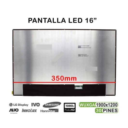 16" LED-Laptop-Bildschirm Mng007qs1-3 30 Pins
