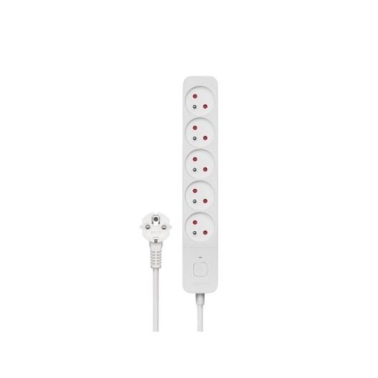 Regleta Savio LZ-09 5 enchufes 3m protección infantil y sobretensión blanco
