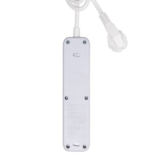 Regleta Savio LZ-07 3 enchufes, 1.5 m, protección infantil y sobretensión, blanca