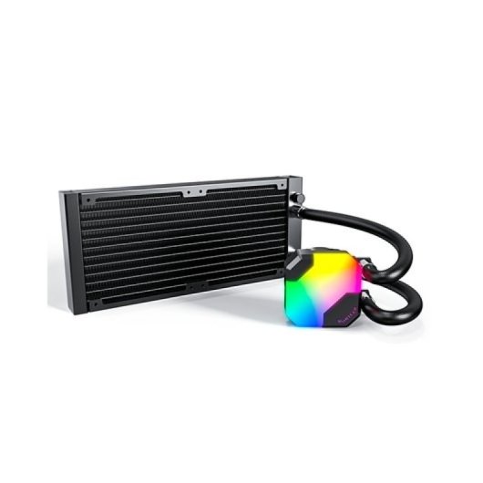 Montech HyperFlow ARGB 240mm Sistema di raffreddamento a liquido con 2 ventole, 3100 RPM, Nero aRGB