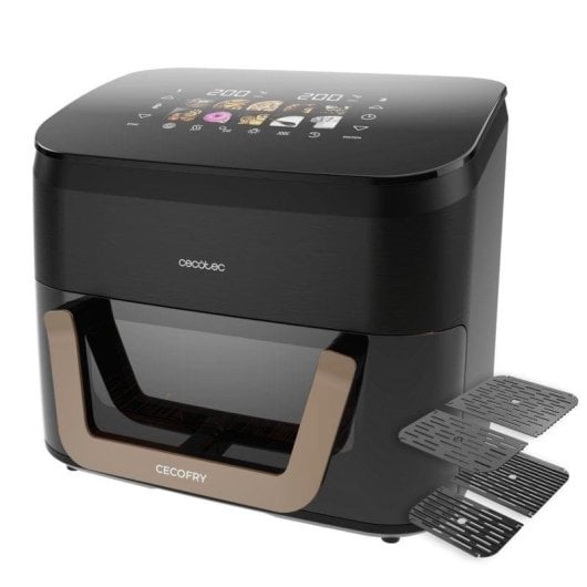 Friteuse sans Huile Cecotec Cecofry 11L 2900W Double Cuve Ahumage Grillin Style