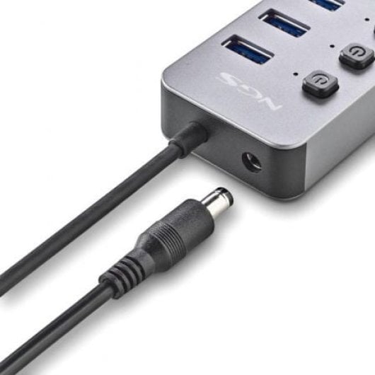Hub NGS 10 puertos USB 3.0 5Gbps IHUB10 con interruptores y alimentación externa