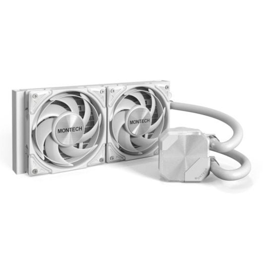 Refrigeración Líquida Montech HyperFlow S240 240mm 2 Lüfter ARGB Weiß