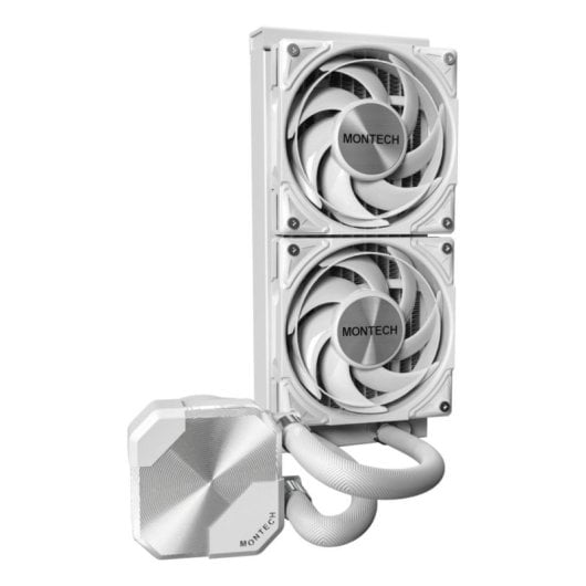Refrigeración Líquida Montech HyperFlow S240 240mm 2 Lüfter ARGB Weiß