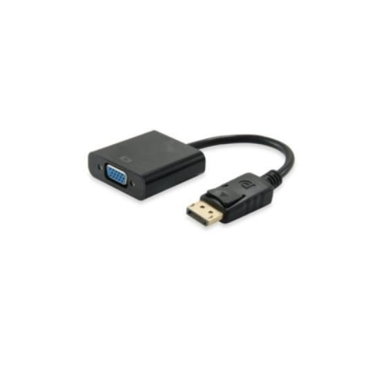 Adaptador DisplayPort a VGA Unico Plus 17cm Smart Chips ABS PVC Negro