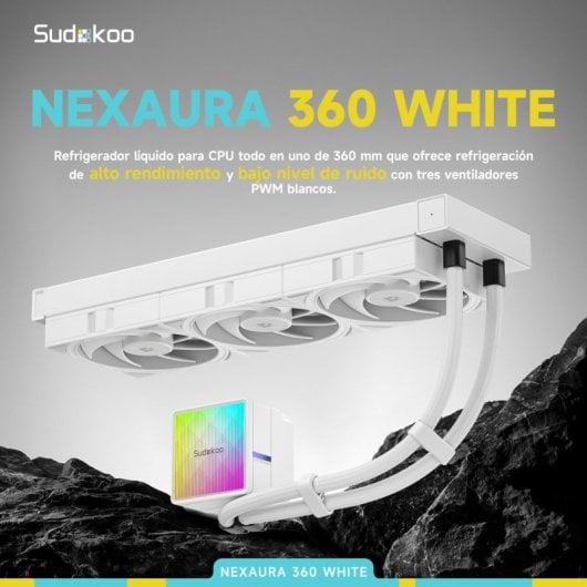 Sudokoo NEXAURA 240 mm 2-Lüfter RGB Innovative Flüssigkeitskühlung