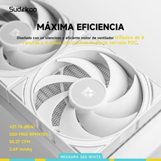 Sudokoo NEXAURA 240 mm 2-Lüfter RGB Innovative Flüssigkeitskühlung