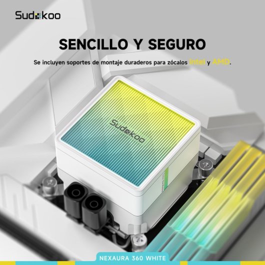Sudokoo NEXAURA 240 mm 2-Lüfter RGB Innovative Flüssigkeitskühlung