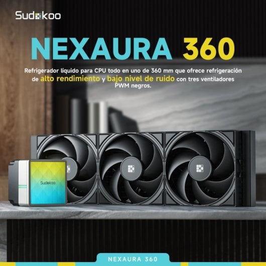 Sudokoo Nexaura 360 mm 3 ARGB-Lüfter Fortschrittlicher Kühler Flüssigkeitskühlung