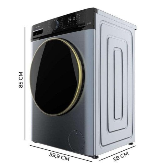 Lavadora Cecotec Bolero DressCode 10610 Carga Frontal 10kg 1400rpm A Ice Blue Steam Max Fuzzy Logic