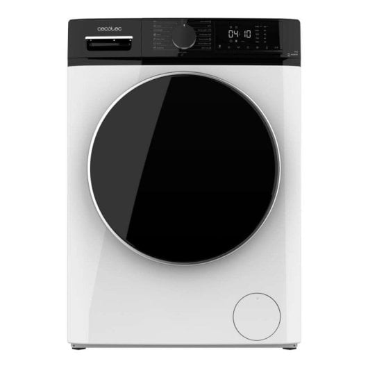 Máquina de lavar roupa Cecotec de 10 kg com carregamento frontal, 1400 rpm, Classe A, Vapor Max Inverter, mais 15 programas