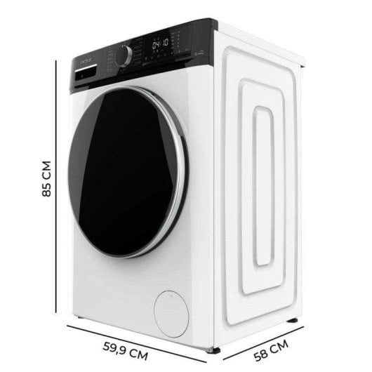 Lava-linge Cecotec Bolero DressCode 10610 Hublot 10kg 1400rpm A Blanc Vapeur IA