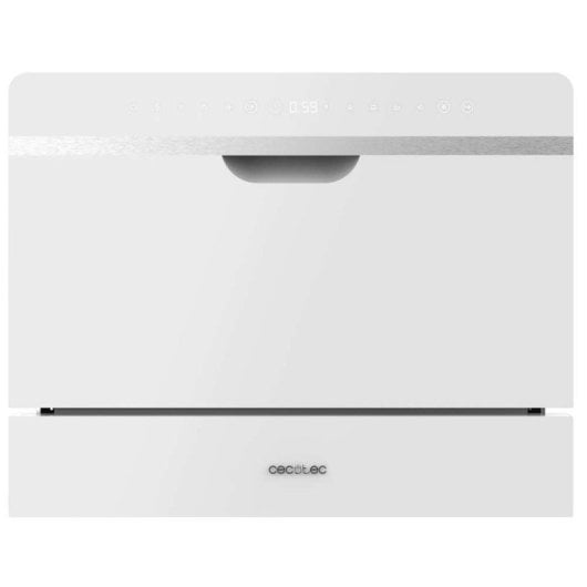 Lavavajillas Cecotec 6 Cubiertos Clase D Cristal Negro Touch Control Delay Start
