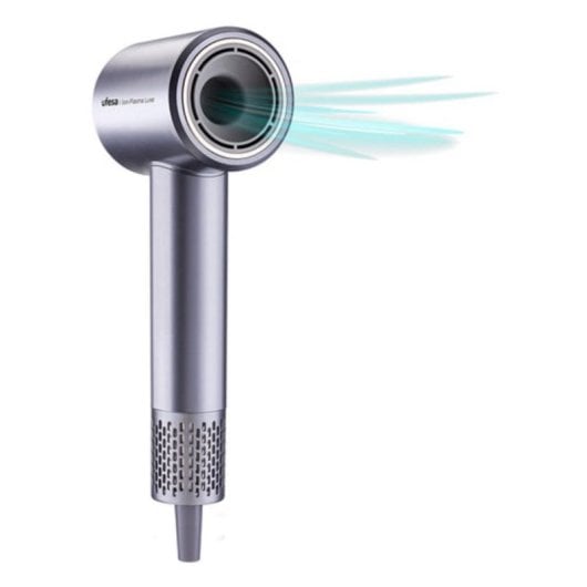 Secador de Cabelo Profissional Ufesa Ion-Plasma Luxe 1600W 3 Temperaturas 2 Velocidades Iónico Motor Digital Ecrã Digital Lavanda
