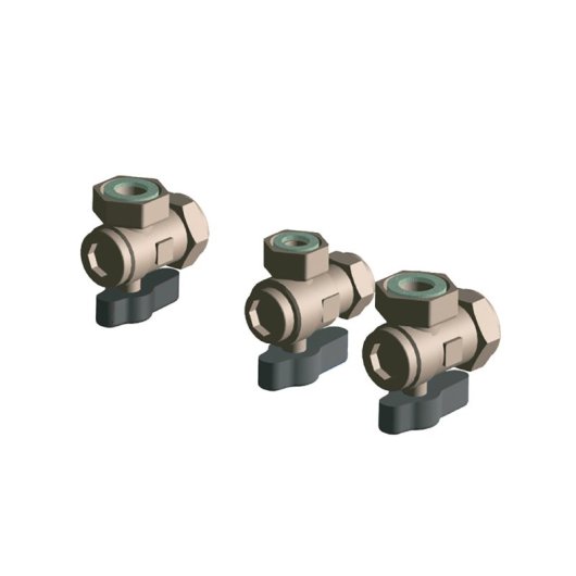 Kit de 3 grifos Ariston control entrada agua fría y calefacción caldera