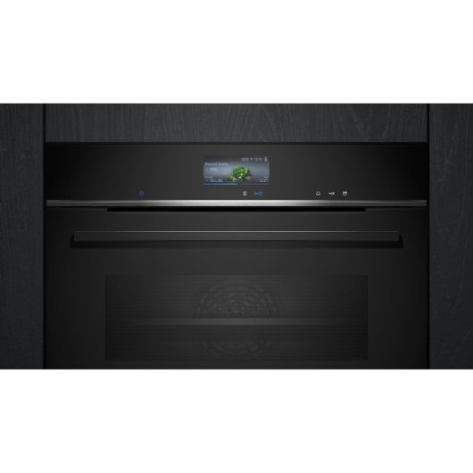 Horno eléctrico Siemens iQ700 CS736G1B1 47L Negro integrable con Home Connect