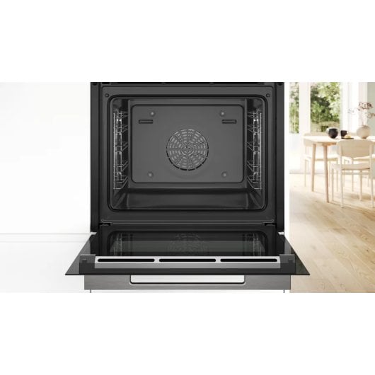 Horno eléctrico Bosch Serie 8 HRG7361B1 71L Negro panel táctil TFT vapor y limpieza catalítica