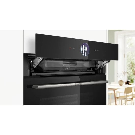 Horno eléctrico Bosch Serie 8 HRG7361B1 71L Negro panel táctil TFT vapor y limpieza catalítica