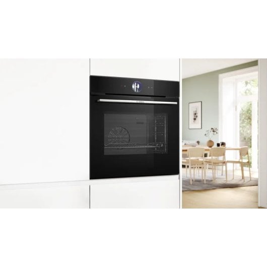 Horno eléctrico Bosch Serie 8 HRG7361B1 71L Negro panel táctil TFT vapor y limpieza catalítica