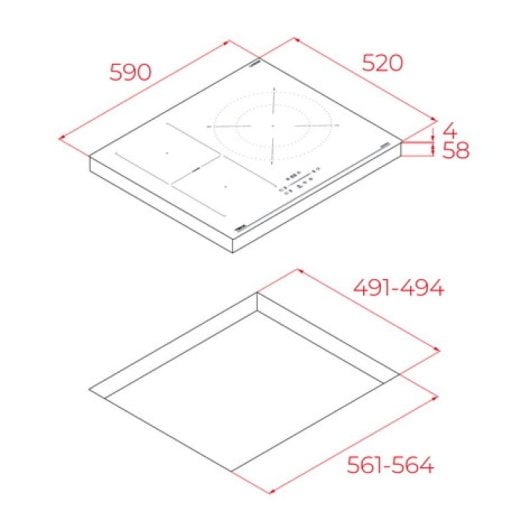 Plaque Induction Teka Ibf 63210 Ssm 3 Zones Flexinduction 60 Cm