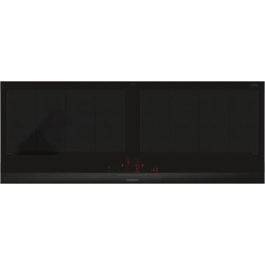 Placa de Inducción Siemens EX275HXC1E 90cm Aluminio Negro 4 Zonas Vidrio y Cerámica