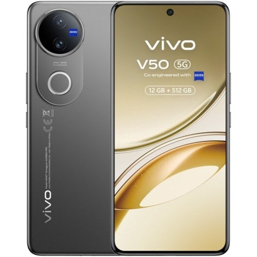 Vivo V50 5G 12GB/512GB Smartphone 6.77" AMOLED 6000mAh Negro