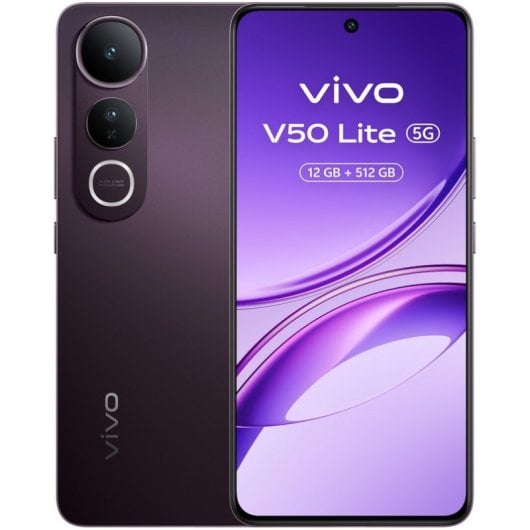 Smartphone Vivo V50 Lite 5G 12 GB/512 GB, 6,77" AMOLED, 6500 mAh, Nero