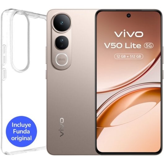Vivo V50 Lite 5G 12GB/512GB Smartphone 6.77" AMOLED 6500mAh Dorado