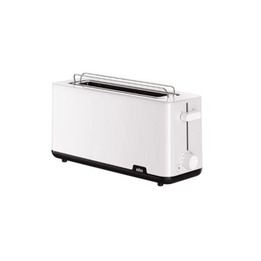 Tostador Braun HT1110WH 2 rebanadas 1030W Blanco ranura 25cm control giratorio