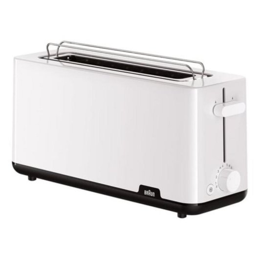 Tostapane Braun HT1110WH 2 fette 1030W Bianco incavo 25cm controllo rotativo