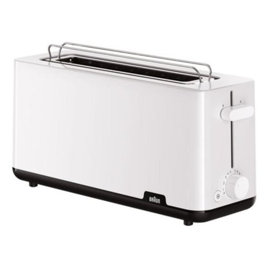 Tostapane Braun HT1110WH 2 fette 1030W Bianco incavo 25cm controllo rotativo