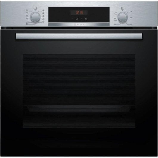Forno Multifunções Bosch Serie 4 HBA574ES3 Pirolítico Hidrolítico 71L 60cm A+ Receitas Automáticas Preto/Inox