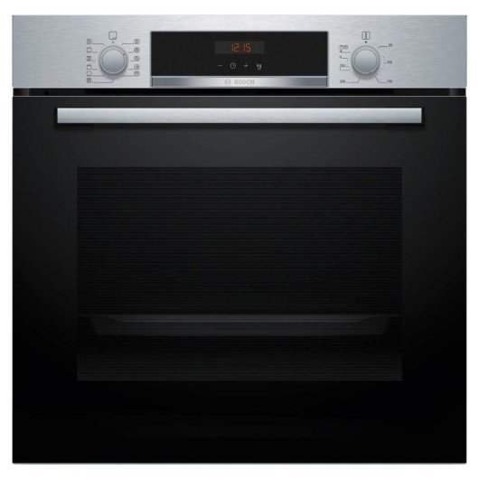 Forno Multifunções Bosch Serie 4 HBA574ES3 Pirolítico Hidrolítico 71L 60cm A+ Receitas Automáticas Preto/Inox
