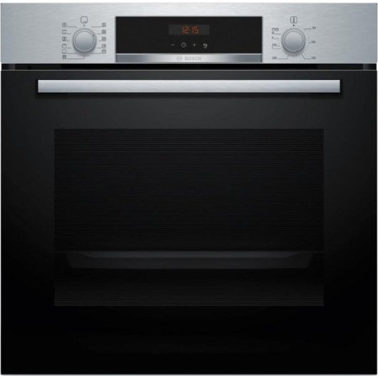 Forno Multifunções Bosch Serie 4 HBA574ES3 Pirolítico Hidrolítico 71L 60cm A+ Receitas Automáticas Preto/Inox